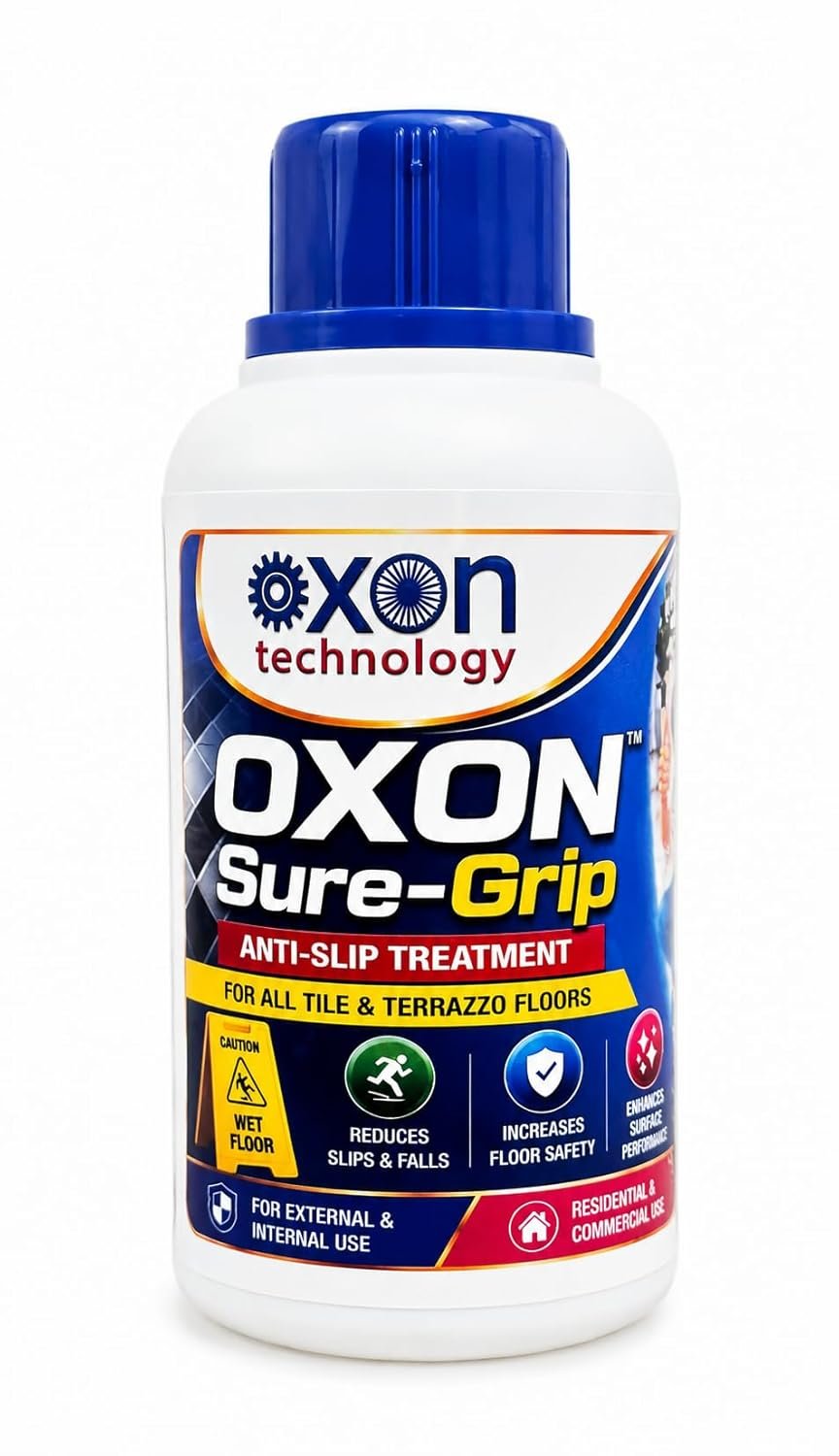 Professional Anti-Slip Treatment Solutions Across 8 Industries | Oxon Technology 2 Oxon Sure Grip Anti-Slip Treatment Bottle For Tiles And Terrazzo Floors